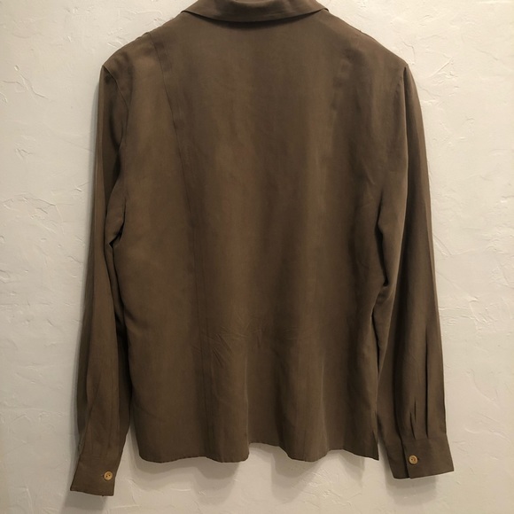 Vintage Como 100% Silk button-up - Picture 4 of 4